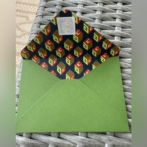 Gucci Green Geometric Patterned Envelope Of course New 🤗